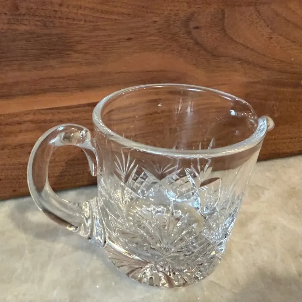 vintage Stuart cut Crystal small creamer Glenngary cambridge